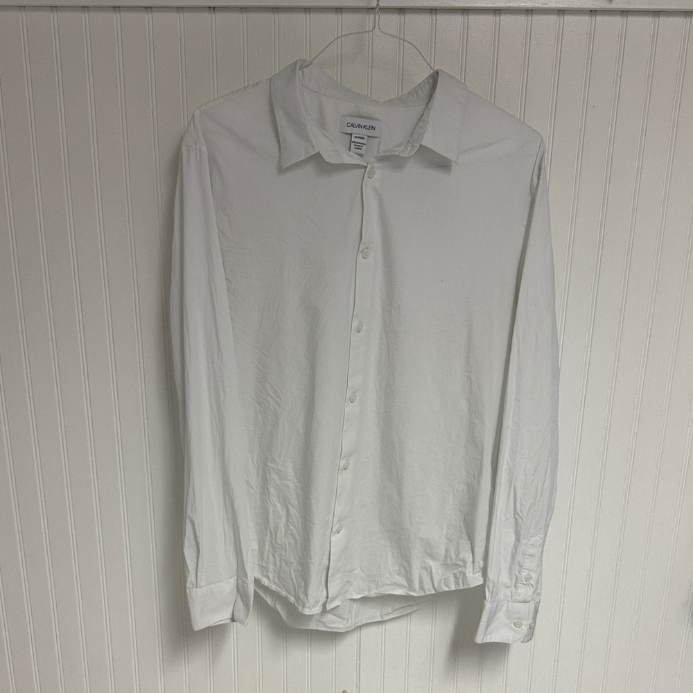 Calvin Klein Men's Crisp White Dress Shirt
